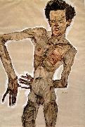 Egon Schiele Standing Male Nude Spain oil painting artist